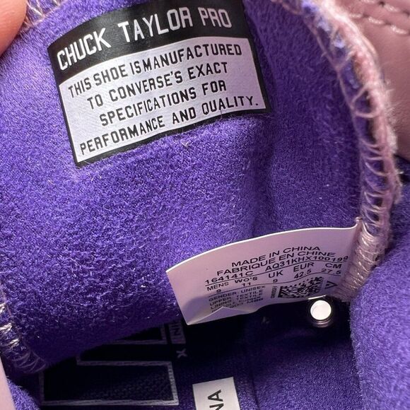 Converse CONS Pro Sneakers Women's 11 Plum Chalk & Court Purple High Top Shoes - Picture 12 of 12